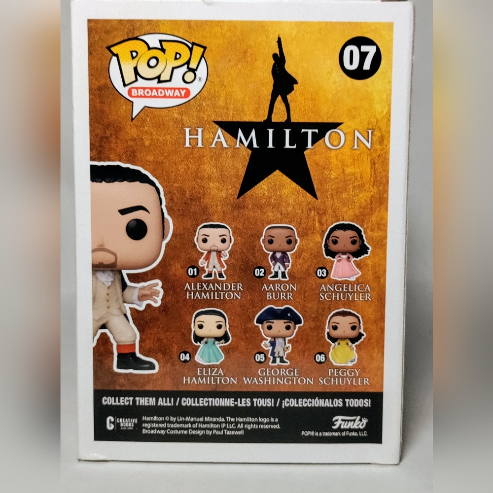 Broadway Funko Pop's Thomas Jefferson, James Madison, Eliza Hamilton, Aaron Burr - Picture 10 of 12